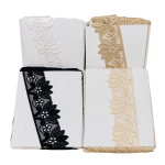 Premium Leaf Floral Cutwork Lace – 2.5 Inch Embroidered Border