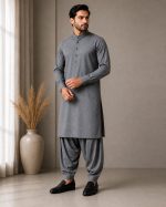 Maloki Stitched Shalwar Kameez – 3 Colors - Image 6