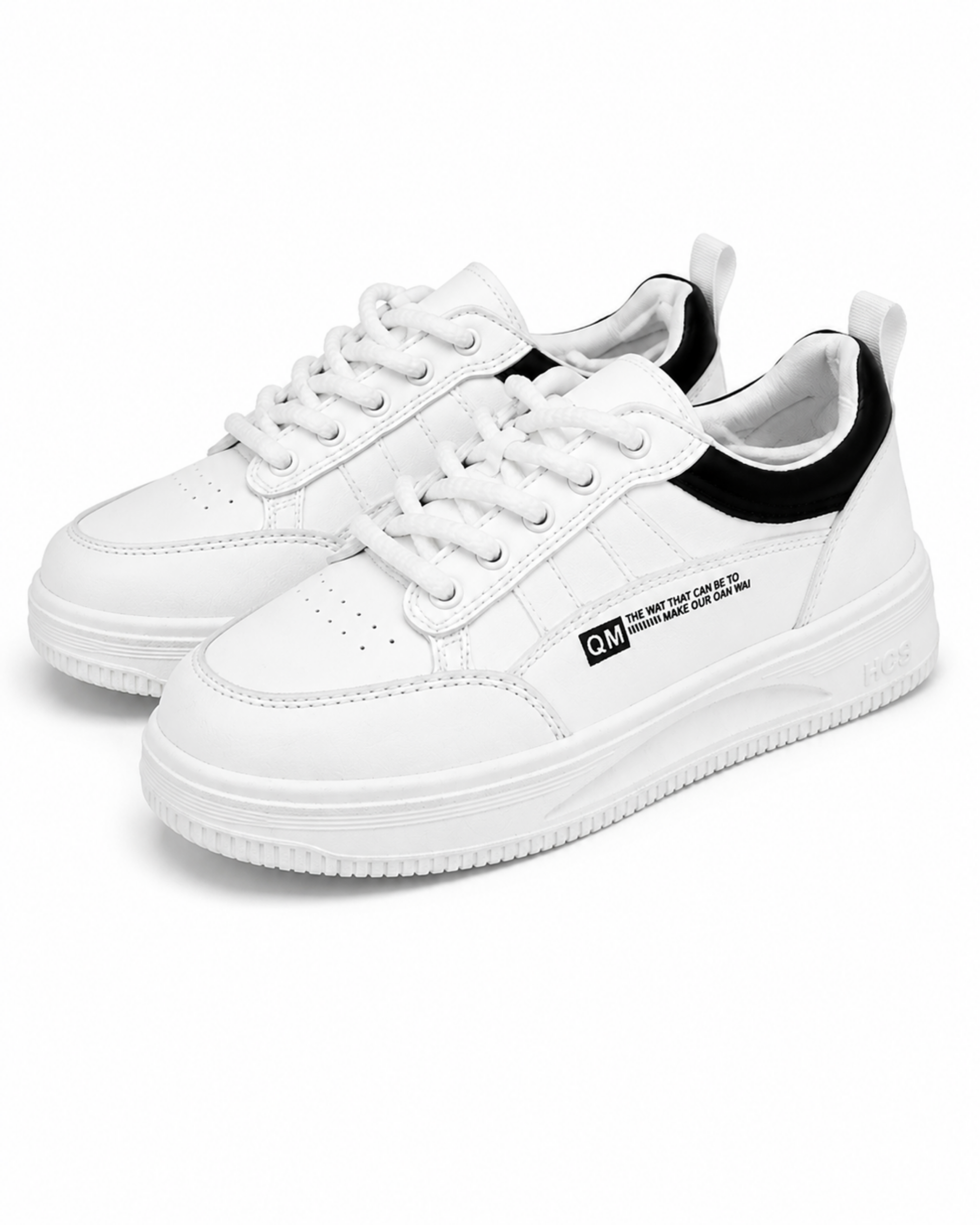 109 Urban Casual White Sneakers - Image 1