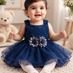 Baby Girls Embroidered Frock Set