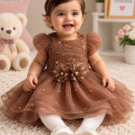 Baby Girls Embroidered Frock Set