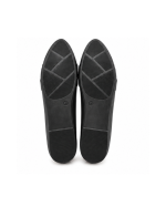 Pointed Toe Embellished Flat Pumps - Image 3