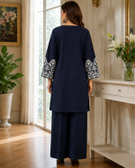 Aina 2-Piece Embroidered Stitched Cotton Suit (Shirt & Flapper) - Image 7