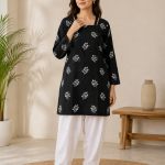 Hoor 2-Piece Embroidered Cotton Suit (Kurta & Farshi Shalwar)