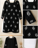 Hoor 2-Piece Embroidered Cotton Suit (Kurta & Farshi Shalwar) - Image 4