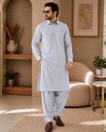 Fabron Premium Boski Fabric Stitched Shalwar Kameez Suit - Image 4