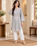 Zeenat – Sequin Embroidered 2-Piece Stitched Suit - Image 4