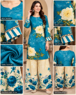 Printed Silk Suit Set - Image 4