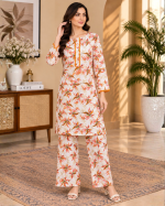 Orange Silk Suit - Image 2