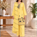 Yellow Embroidered Suit