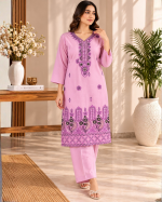 Pink Embroidered Suit - Image 2