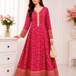 Jal Maxi – Embroidered Bamber Chiffon Gown