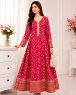Jal Maxi – Embroidered Bamber Chiffon Gown