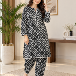 Black Geometric Suit