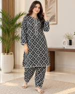 Black Geometric Suit