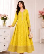 Jal Maxi – Embroidered Bamber Chiffon Gown - Image 10