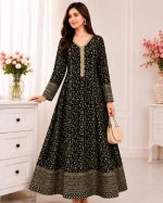 Jal Maxi – Embroidered Bamber Chiffon Gown - Image 9