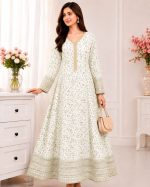 Jal Maxi – Embroidered Bamber Chiffon Gown - Image 8