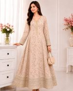 Jal Maxi – Embroidered Bamber Chiffon Gown - Image 7