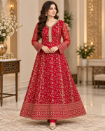 Embroidered Anarkali Dress - Image 4