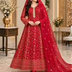 Red Anarkali Dress