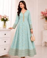 Jal Maxi – Embroidered Bamber Chiffon Gown - Image 6