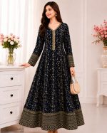 Jal Maxi – Embroidered Bamber Chiffon Gown - Image 4