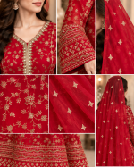 Embroidered Anarkali Dress - Image 6