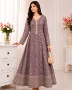 Jal Maxi – Embroidered Bamber Chiffon Gown - Image 3