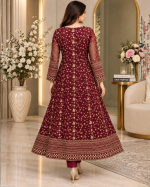 Embroidered Anarkali Dress - Image 3
