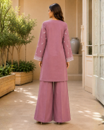 Amal Embroidered Cotton 2-Piece Suit (Booti Kurta & Flapper) - Image 7