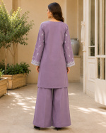 Amal Embroidered Cotton 2-Piece Suit (Booti Kurta & Flapper) - Image 9