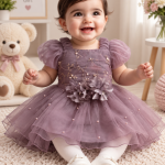 Baby Girls Embroidered Frock Set