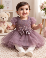 Baby Girls Embroidered Frock Set